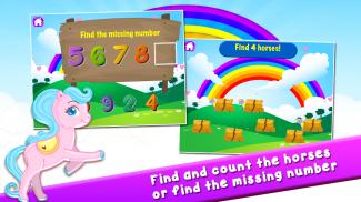 Pony lernt Preschool Mathe screenshot 4
