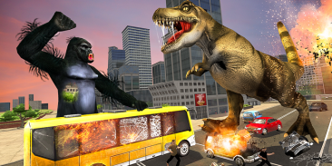 Monster Dino Vs King Kong-City Rampage Simulator screenshot 9