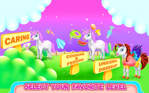 Cute Unicorn Caring & Dressup screenshot 0