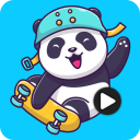 Autocollant Panda animé Icon