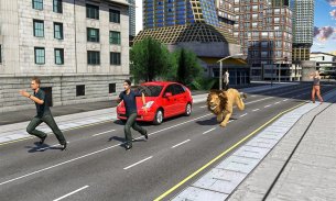 Angry Lion City Attack : Animal Hunting Simulator screenshot 0