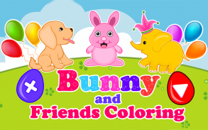 ColoringGame Bunny and Friends screenshot 1