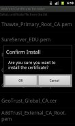 Android Certificate Installer screenshot 1