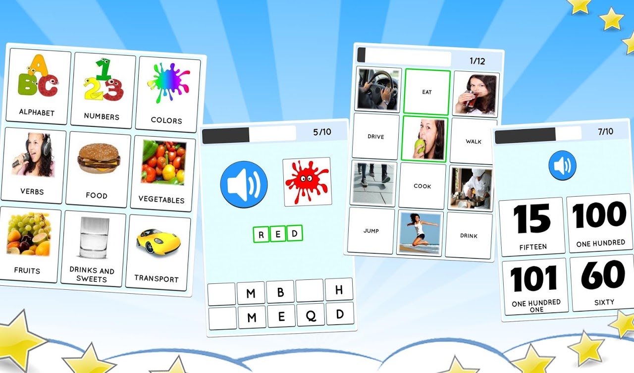 abc em ingles jogos educativos do alfabeto : pronuncia de palavras em  ingles, aprender a ler em inglês, baixar jogos educativos infantil gratis::Appstore  for Android