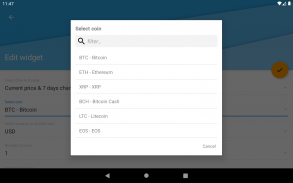 Crypto Ticker Widget screenshot 4