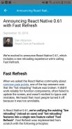 ReactNative Blogs screenshot 1