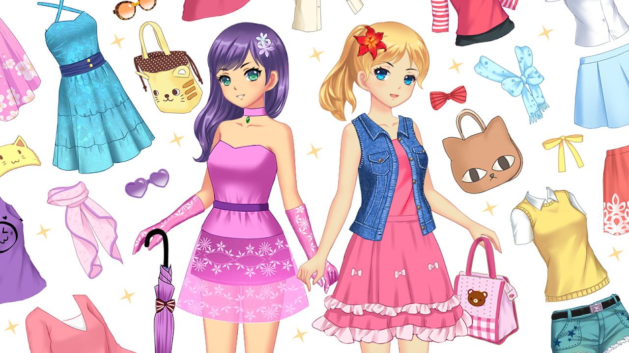 Download do APK de Anime Meninas: Jogos de Vestir para Android