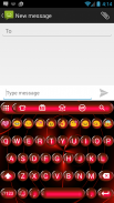 Spheres Red Emoji Teclado screenshot 1