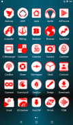 Inverted White and Red Icon Pack Free screenshot 9