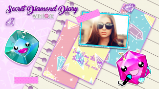 Secret Diamond Diary with Lock screenshot 2