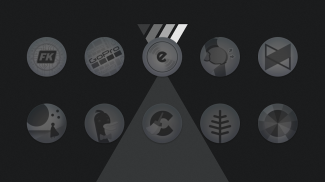 Matte Black CIRCLE Icons screenshot 1