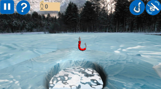 Ice fishing game. Catch bass. screenshot 3