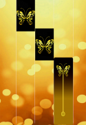 Gold Glitter ButterFly Piano Tiles 2018 screenshot 0