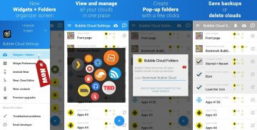 Bubble Cloud Widgets + Dossiers (mobile/tablettes) screenshot 17