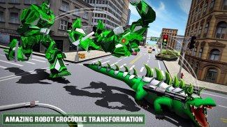 Real Robot Crocodile - Robot Transformation Game screenshot 2