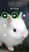 Bunny Pattern Lock Screen screenshot 1