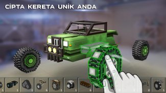 Blocky Cars - online games, kereta kebal screenshot 1