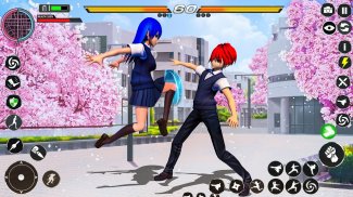 Anime School Girls Fighting screenshot 3
