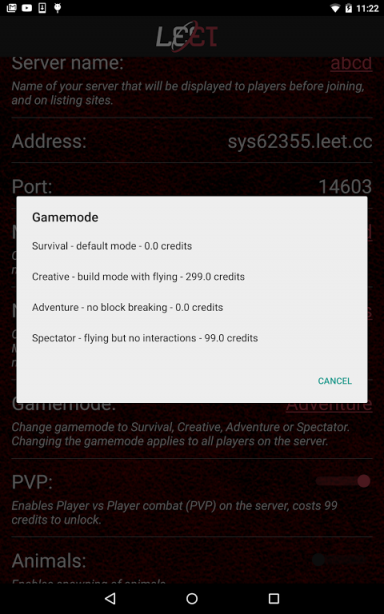 LEET Servers for Minecraft PC  télécharger APK pour 