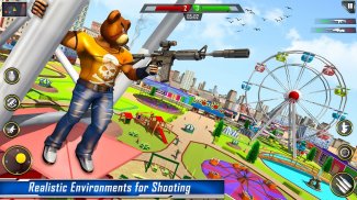Teddy Bear Gun Strike Game: Counter Shooting Games screenshot 6