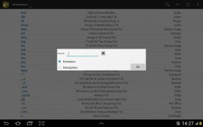 File Extensions list screenshot 5