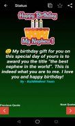 Birthday Wishes for Nephew, Greeting Card Quotes screenshot 0