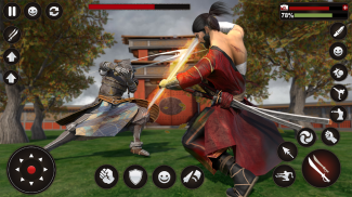 छाया निंजा योद्धा - समुराई लड़ाई खेलों 2018 screenshot 1