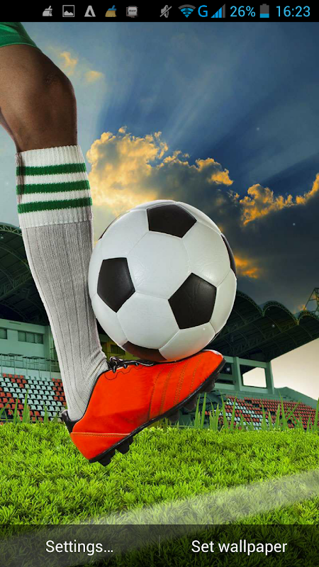 Soccer para Android baixar grátis. O papel de parede animado Futebol de  Android.