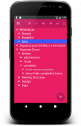 MinimaList Outline screenshot 2