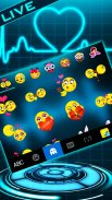 Animated Neon Heart Keyboard T screenshot 0