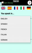 Voice Translator! use your VOICE to TRANSLATE to Spanish, French, Italian, German screenshot 0
