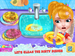الحفاظ على منزلك نظيفة-لعبة تنظيف المنزل الفتيات screenshot 2