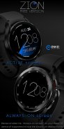 ZION Blue - digital watch face screenshot 1