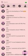 SMS Theme Ribbon Pink messages screenshot 0