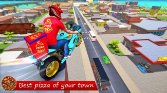 Moto Racing - Pizza Bike Game screenshot 2