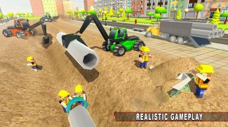 City Pipeline Construction Work : Plumber Game screenshot 0