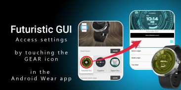 Futuristic GUI Watch Face screenshot 1