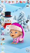 Praten baby Babsy Winter Fun screenshot 2