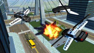 Flying Car City Police Chase screenshot 3