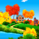 Sunny Autumn Day Live Wallpaper Icon