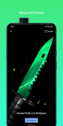 Amoled Knives 3D LWP - Karambits and Bayonets screenshot 0