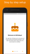 Birthdays! - Birthday reminder app with alarm screenshot 0