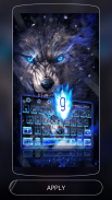 العواء الذئب لوحة المفاتيح موضوع screenshot 4