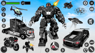 Monster Hero Robot Car Game screenshot 0