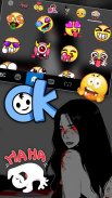 Tema Keyboard Creepy Bloody Wo screenshot 3