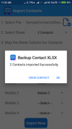 Backup Contact To XLSX ( Impor screenshot 4
