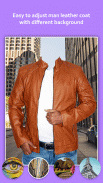 Man Leather Coat Photo Editor screenshot 4