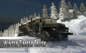 Winter Timber Truck Simulator screenshot 0
