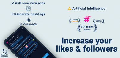 Hashtags AI:Aumento Seguidores
