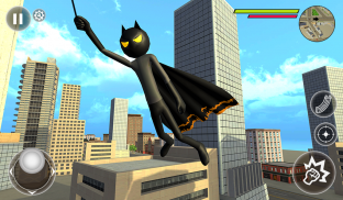 Bat Rope Hero Stickman Crime screenshot 4